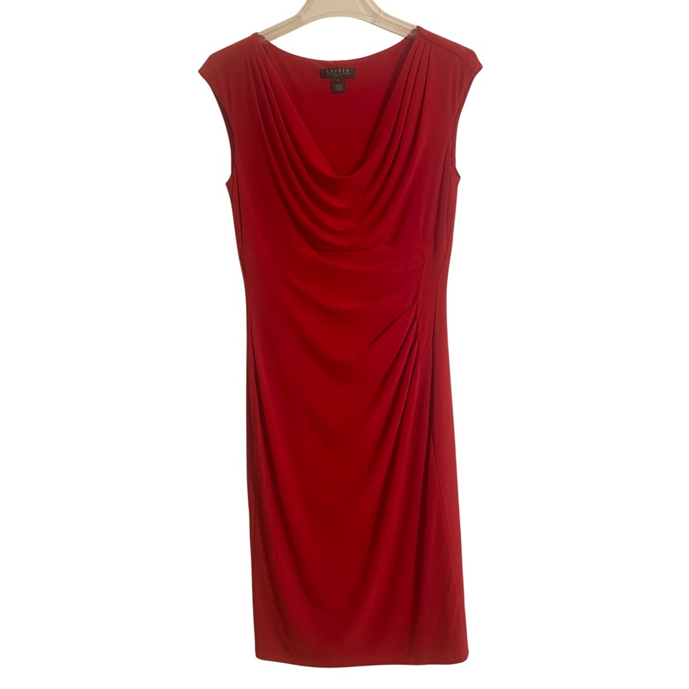 Lauren by Ralph Lauren Red Cocktail Dress - Size 8